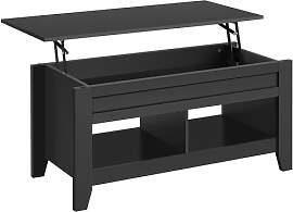 Yaheetech Couchtisch Höhenverstellbar