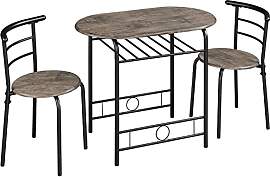 Yaheetech Essgruppe Tischgruppe für 2 Personen