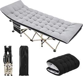 Yaheetech Feldbett mit Matratze Campingbett