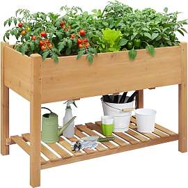 Yaheetech Hochbeet für Garten, Pflanzkasten mit