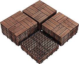 Yaheetech Holzfliesen 27 Stück pro Set (2,6 m²), 