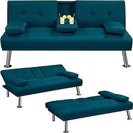 Yaheetech Klappbares Schlafsofa Couch Sofa mit