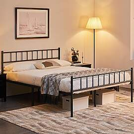 Yaheetech Metallbett 140 x 200 cm Bettrahmen mit