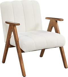 Yaheetech Ohrensessel aus Boucle-Gewebe,