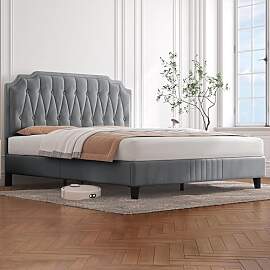 Yaheetech Polsterbett Doppelbett 140 × 200 cm