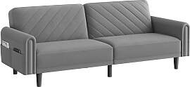 Yaheetech Schlafsofa 200cm Breit, 2/3 Sitzer Sofa