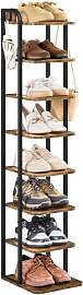 Yaheetech Schmales Schuhregal, Schuhablage mit 8