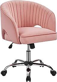 Yaheetech Schminkstuhl mit Samtbezug,