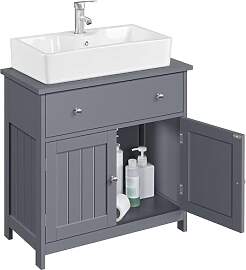 Yaheetech Waschbeckenunterschrank Badschrank
