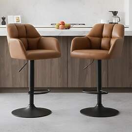 Ya-Home Barhocker 2er Set aus PU Leder Barstuhl