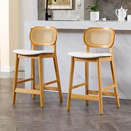 Ya-Home Barhocker 2er Set Barstuhl aus Holz PU