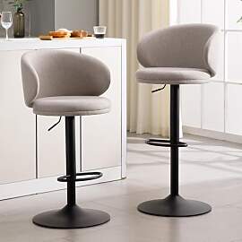 Ya-Home Barhocker 2er Set Barstuhl mit Lehne