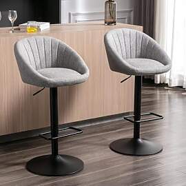 Ya-Home Barhocker 2er Set, Gepolsterter Drehhocker 