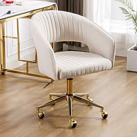 Ya-Home Bürostuhl aus Chenille Ergonomischer