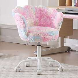 Ya-Home Drehstuhl Kinder Samt Schreibtischstuhl