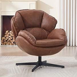 Ya-Home Ohrensessel aus PU Leder Bequemer Sessel