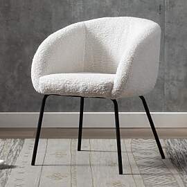 Ya-Home Sessel aus Kunstfell Polsterstuhl modern