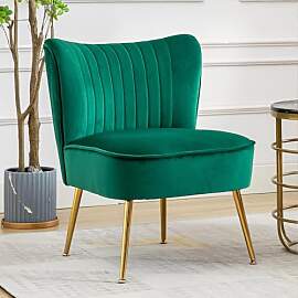 Ya-Home Sessel aus Samt Loungesessel gepolsterter