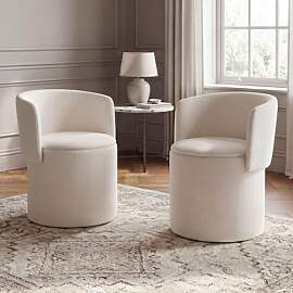 Ya-Home Sessel Wohnzimmer 2er Set aus Chenille,