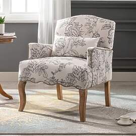 Ya-Home Vintage Sessel mit Armlehne, Polstersessel 