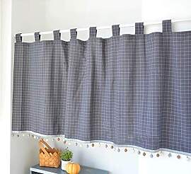 Yaland Elegant Schlaufenschal karo Gardine
