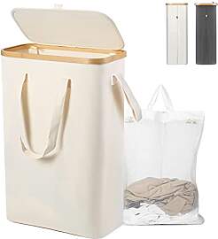 Yamagahome Wäschekorb Schmal mit Deckel, 52L