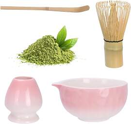 YANGTAI Matcha Set, Matcha-Set Rosa,