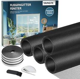 YANGTE 4 Stück Fliegengitter für Fenster - 130 x 