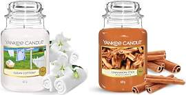 Yankee Candle Duftkerze im Glas (groß) – Clean