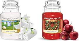 Yankee Candle Duftkerze im Glas (groß) – Clean