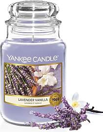 Yankee Candle Duftkerze im Glas (groß) | Lavender 