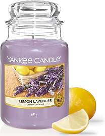 Yankee Candle große Duftkerze im Glas | lemon