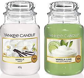 Yankee Candle große Duftkerze im Glas, Vanilla,