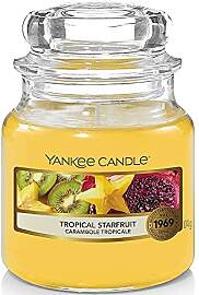 Yankee Candle Tropical Starfruit, Glas, Gelb, Klein