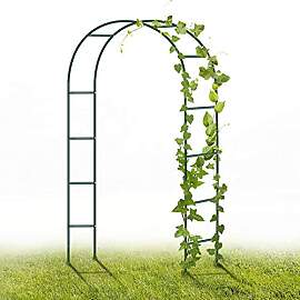 YAOBLUESEA Gartenbogen aus Metall, 2,4M