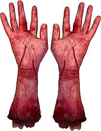Yardwe Halloween Fake Hand Dekoration 2 Stück