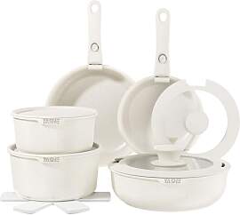YASHE 15-teiliges Kochgeschirr-Set, Töpfe und