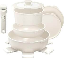 YASHE 9-teiliges Topf und Pfannenset,