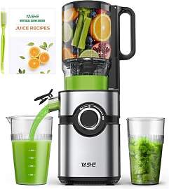 YASHE Entsafter, Slow Juicer mit 12,7 cm