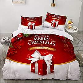 YASMENG Weihnachts Bettwäsche 135x200 Wintermotiv 
