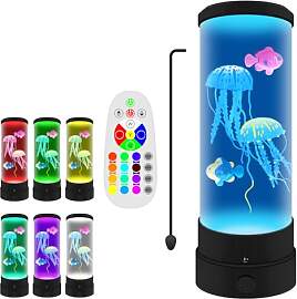 YATOSEEN Quallen Lavalampe Led, Ruhig Stimmungs