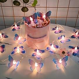 YATOSEEN Schmetterlings Lichterkette, 3M 20 LED