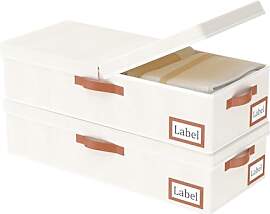 Yawinhe 2 Stück Unterbett Aufbewahrungsbox,