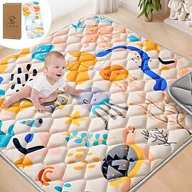 YBIKE Baby Spielmatte, Faltbare Große rutschfeste 