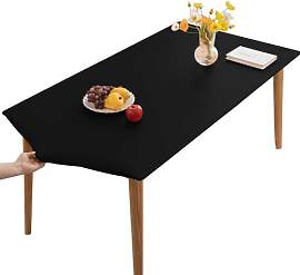 YCDZSW PU-Leder Elastische Tischdecke
