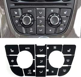 YCSYHQM Für OPEL ASTRA J Button Aufkleber Klima