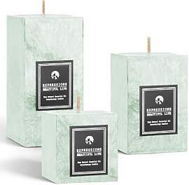 YD LIFE Würfel-Duftkerzen Set, Blaue