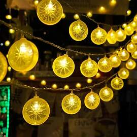 YeahBoom Lichterkette Zitronen,300CM 20LED
