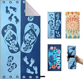 Yeahshion Schnell Trocknendes Strandtuch 180 x 90