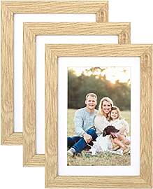 YEEPHAN 13 x 18 cm Bilderrahmen 3er Set,MDF Holz 5 